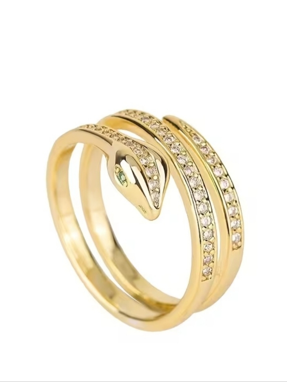 Gold Snake Wrap Ring